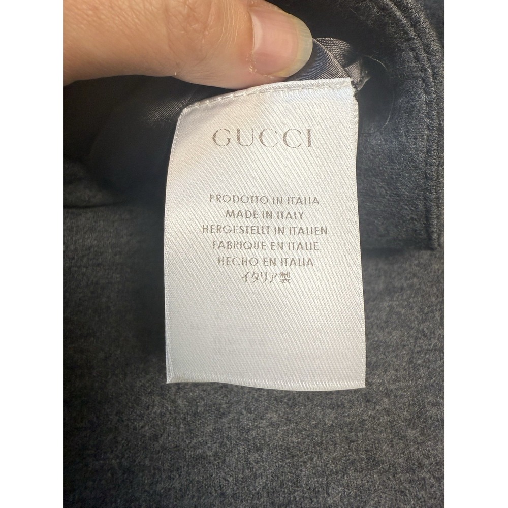 Gucci Pencil Skirt Wool Cashmere Knee Length Lined | Gray | Size IT 38 US XS - Picture 6 of 10